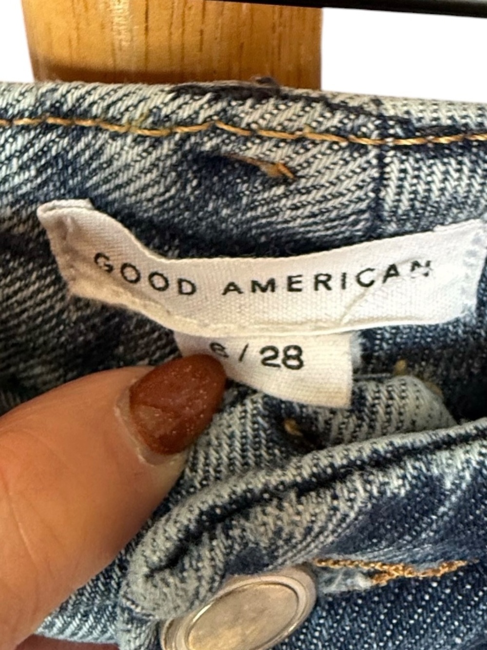 Good American Good Waist Palazzo Seamed Jeans Sz 28 - Picture 11 of 13